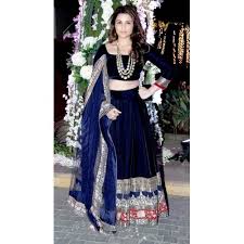 Buy Parineeti Chopra Blue Black Velvet Bollywood Lehenga Online Looksgud In Parineeti chopra having the time of her life down under. black velvet bollywood lehenga