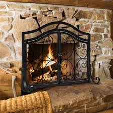 Discover our great selection of fireplace screens on amazon.com. Contemporary Chevron Freestanding Fireplace Screen W Sturdy Wrought Iron Frame Gold Tone Fire Spark Guard Gate W Metal Decorative Mesh For Outdoor Or Indoor Use Tangkula Fireplace Screen Home Kitchen Stove Fireplace Accessories