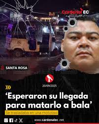 Lo acribillaron sin darle chance” 😰: Mototaxisfa Edison Palacios asesinado  en Santa Rosa Edison Fabián Palacios Díaz, de 37 años, fue asesinado a  balazos la noche de este sábado 20 de septiembre,