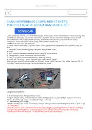 We would like to show you a description here but the site won't allow us. Pdf Cara Memperbaiki Lampu Hemat Energi Philips Shinyoku Osram Dan Panasonic Dodo Mobile Blog Nur Rofi Ah Academia Edu