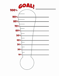 74 unmistakable money saving thermometer chart