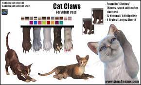 Cat Claws For The Sims 4 By Sims 4 Nexus Spring4sims Sims 4 Pets Sims Pets Sims 4
