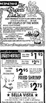 The Spaghetti Machine Ad From 1977 New Mexico History Albuquerque News New Mexico