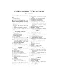 Https Www Courts State Wy Us Wp Content Uploads 2017 05 Wyoming Rules Of Civil Procedure Pdf