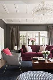 Real Life Rooms Neutral Living Room With A Burgundy Couch Burgundy Living Room Living Room Grey Living Decor