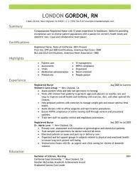 Registered Nurse Resume Template For Microsoft Word Livecareer