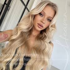 We'll keep your hair healthy 🧚‍♀️ At Heaven, we know the perfect formula  for healthy and shiny hair: Complex coloring techniques + salon treatments  + at-home hair care ✨ Olaplex, K18, Goldwell,