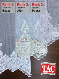 Tac Marka Nakis Islemeli Tul Perde Beyaz Altin Pudra Doner Gucu Zemin Bu Tulu Duz Model Veya Kruvaze Model Olarak Siparis Edebilirsiniz Beyaz Altin Pe Perde Pudra Tac