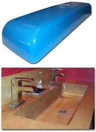 concrete countertop sink mold, trough