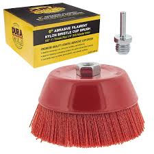 Buy Dura Gold 6 Abrasive Filament Nylon Bristle Cup Brush Coarse Sanding Scuffing Brush 58 11 Thread 14 Drill Arbor Remove Rust Corrosion Paint Surface Prepping For Truck Bed Liner
