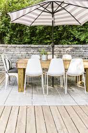 Diy Modern Farmhouse Outdoor Dining Table On The Cheap Outdoor Dining Table Diy Diy Patio Table Outdoor Dining
