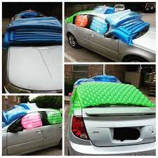 How to fix hail damage on a car. Clever Ways To Protect Your Vehicle From Hail Car Protection Hail Funny Weather