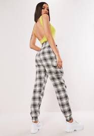 Check spelling or type a new query. White Washed Plaid Cargo Joggers Missguided Women Pants Casual Casual Wear Dress Pants For Women
