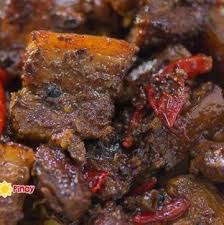 Extremely Spicy Pork Adobo Na Tuyo Panlasang Pinoy Recipe Pork Adobo Pork Spicy Recipes