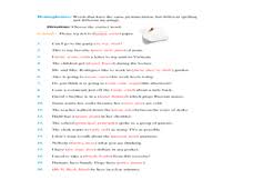 Homonyms Homographs And Homophones 5th 6th Grade Worksheet Homographs Homophones Homonyms