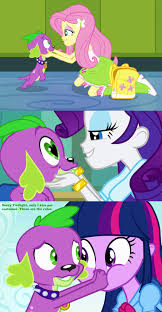 764213 Equestria Girls Fluttershy Flutterspike Heart Eyes Imminent Kissing Kissing Lidd My Little Pony Comic My Little Pony Collection Equestria Girls