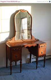 Shop with afterpay on eligible items. Antique 1940s Wooden Mahogany Mirrored Vanity Desk Table With Drawers Furniture How To Antique Wood Dressers For Sale