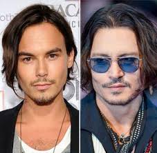 Parecidos Tyler Blackburn con Christopher Hall Tyler Blackburn con Johnny  Depp -Hanna