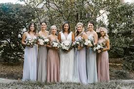 Multi Colored Dresses Are A Great Way To Create A Unique Look For Your Brida Wedding Photography Bridal Party Bridesmaid Dress Color Schemes Multicolor Wedding
