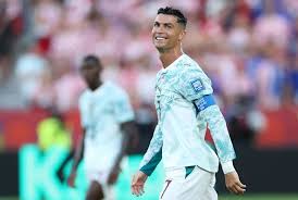 Cristiano Ronaldo playing at the World Cup
