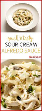 Pour the sauce over pasta and toss to coat. Quick N Tasty Sour Cream Alfredo Sauce Recipe Cdkitchen