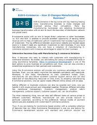 What's the definition of ineptitude in thesaurus? B2b E Commerce How It Changes Manufacturing Business By Tech Receptives Issuu