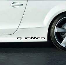 Audi Quattro A3 A4 A5 A6 A8 S4 S5 S6 Rs4 Q3 Q5 Q7 Tt Decal Sticker Emblem Logo B Audi Car Decals Stickers Car Mirror Cover