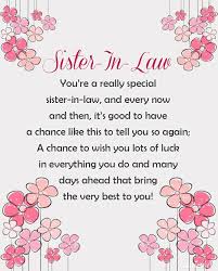 Pin By Yolande Maharaj On Special Cards Sister In Law Quotes Mother Day Message Sister Birthday Quotes