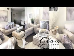 Glam Living Room Decorating Ideas Gray Accessories Youtube Living Room Grey Living Room Accessories Decor Glam Living Room