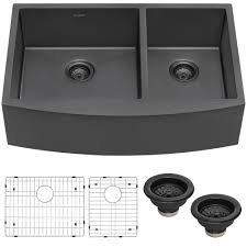 ruvati 33 inch gunmetal black stainless