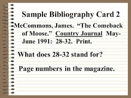 Maybe you would like to learn more about one of these? Bibliography Cards By Mrs Reynolds Ppt Video Online Download