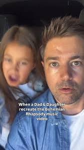 😳When a Dad & Daughter recreate the Bohemian Rhapsody music video #queen  #bohemianrhapsody #funnyreels