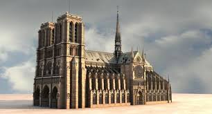 3d Notre Dame Paris Cathedral Model In 2020 Cathedral French Gothic Architecture 3d Model Architecture