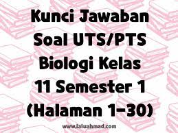 Materi biologi sma kelas xi semester 1 / 2 soal uts/pts biologi kelas 11. Kunci Jawaban Soal Uts Pts Biologi Kelas 11 Semester 1 Halaman 1 30 Laluahmad Com