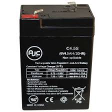 Emergency Lighting Exit Signs Replacement Batteries Ajc 174 Teledyne 2ph6s5 6v 4 5ah Emergency Light Battery B1730057 Globalindustrial Com