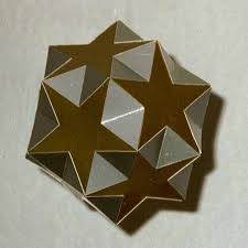 Paper Model Of A Small Ditrigonal Icosidodecahedron Paper Models Polyhedron Christmas Paper Crafts
