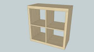 Ikea Kallax Shelving Unit Birch Effect 77x77 Cm 3d Warehouse