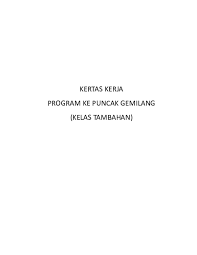 Untuk kereta api tambahan lebaran 2019…. Doc Kertas Kerja Kelas Tambahan Sk Kapar Syafik Cy Academia Edu