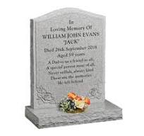 GHS27 - Hand Carved Rose and Book Headstone - Memorials of ...