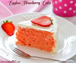 Eggless Strawberry Cake Recipe 2 Eggless Strawberry Cake Recipe Strawberry Cake Recipes Eggless Baking