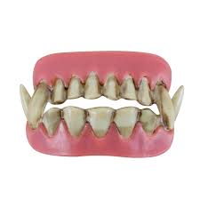 1/ 3 >> kit de canine et maquillage pour vampire. Dentier Double De Loup Garou Accessoires De Vampires Sur The Duck Fr
