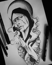 Sketches Tattoo On The Theme Of Horror Tattoo Sketches Horror Tattoo Sketches
