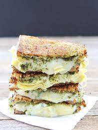 Pesto Artichoke And Havarti Grilled Cheese Recipe On Twopeasandtheirpodcom Love This Grilled Cheese Sandwich Recipes Food Cooking Recipes