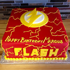 Pin By Simply Decadent Bakery On Kids Birthday Cakes Flash Birthday Cake Superhero Birthday Cake Flash Cake