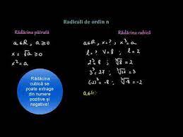 Este numarul care ridicat la puterea n. Radicali De Ordin N Lectii Virtuale Ro Youtube