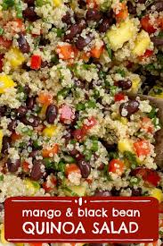 Quinoa Salad Quinoa Recipes Mango Black Bean Quinoa Salad Is A Light Healthy Salad Protein P Quinoa Recipes Healthy Red Quinoa Recipes Black Bean Quinoa