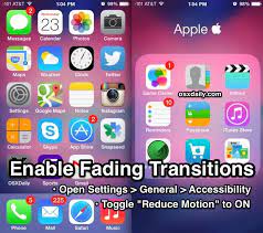 How To Enable Fading Transition Effects In Ios To Replace Zooming Motions Ios Ios 11 Ios 10