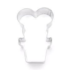 Este listado es para un conjunto de 3 cortadores de cactus de forma diferente como se muestra en la segunda foto. Cookie Cutter Cactus Bulbous In Pot Handmade Cuttercraft