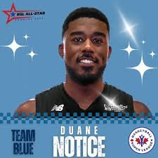 🏀 ALL-STAR ANNOUNCEMENT! 🌟 Duane Notice of @thesudburyfive has been  announced as a @BasketballSuperLeague All-Star and will join TEAM BLUE!🙌🔥  #BasketballSuperLeague #AllStar #TeamBlue #DuaneNotice 🏀💫