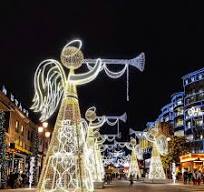 Factory Direct RGB Led Solar Christmas Lights Plastic Angel Stake Decorations for Outdoor Yard Garden Lawn